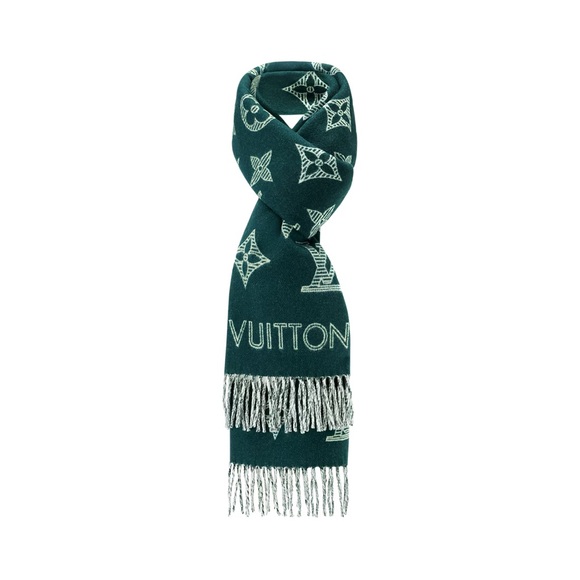 Louis Vuitton Monogram Shadow Scarf Dark Green - Picture 9 of 9
